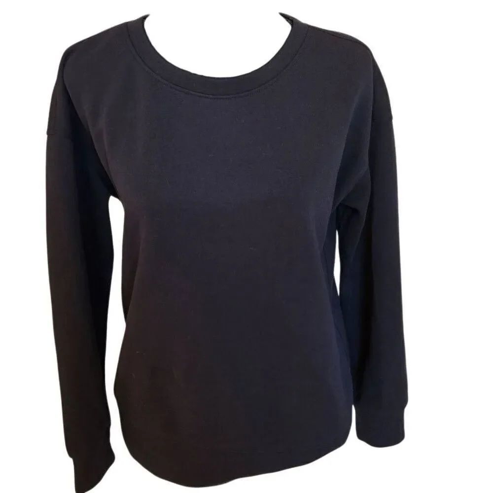 Mondetta Womens Black Pullover Long Sleeve Sweatshirt Size Small